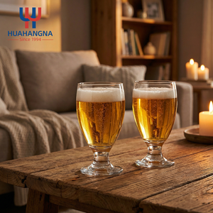 Copas <span class=keywords><strong>de</strong></span> Cristal con Tallo para Banquetes, para Cerveza, Jugo, Té Helado, Agua, con Abrebotellas en Caja <span class=keywords><strong>de</strong></span> Regalo <span class=keywords><strong>de</strong></span> Madera - Product Image 3