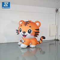 Modelo de Tigre Inflable Gigante Personalizado, Mascota Animal Inflable para Decoración de Eventos al Aire Libre y Publicidad