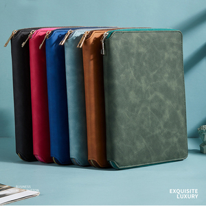 Carpeta <span class=keywords><strong>de</strong></span> Regalo Personalizada con Cierre, <span class=keywords><strong>de</strong></span> PU Suave, con Hojas Sueltas, para Documentos, Tamaño A5/A6, con Cubierta en Blanco - Product Image 3