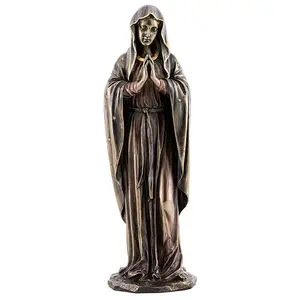 Polyresin/Hars Virgin Mary Standbeeld-Rooms-katholieke Sculptuur In Premium Koud Gegoten Brons-12-Inch Collectible beeldje