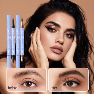 Lápiz Delineador de Ojos 2 en 1, Resistente al Agua, de Larga Duración, 2 Colores, 2 Puntas, Lápiz Delineador Líquido para Maquillaje de Ojos - Product Image 4