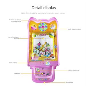 Máquina expendedora de caramelos operada por monedas, máquina de juegos de bolas elásticas giratorias de 45 mm - Product Image 6