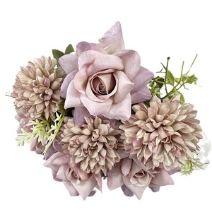 Fleurs artificielles en rose pour la décoration du salon et du bureau, mariages, hôtels, studios photo, nouveau produit - Product Image 5