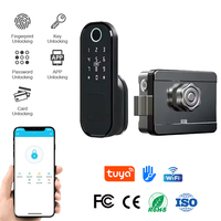 KROVI NT01 Serrure Intelligente Électrique à Encastrer pour Porte Extérieure avec Empreinte Digitale et TTlock, Étanche