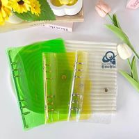 Carnet à spirales A5 A6 A7 en PVC pailleté, reliure rechargeable avec 6 anneaux, fermeture à bouton-pression, classeur à feuilles mobiles