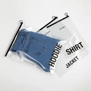 Прозрачный ПВХ пластиковый мешок для упаковки одежды на заказ сумка на молнии сумка для хранения для рубашек одежда