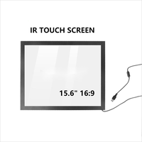 Écran tactile multipoint infrarouge 15 pouces 4:3 avec interface USB et verre anti-reflet pour kiosques - Nouveau
