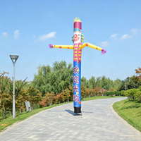 Clown gonflable Sky Dancer personnalisé, directement de l'usine, avec souffleur, pour la publicité d'ouverture de magasin, la décoration d'événements