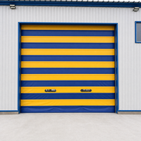 Porte pliante automatique industrielle à grande vitesse en PVC, porte rapide coupe-vent et anti-poussière pour entrepôt et usine, taille personnalisée