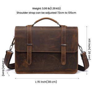 Sac <span class=keywords><strong>pour</strong></span> <span class=keywords><strong>ordinateur</strong></span> portable <span class=keywords><strong>pour</strong></span> hommes d'affaires, sac à bandoulière en <span class=keywords><strong>cuir</strong></span> véritable <span class=keywords><strong>pour</strong></span> <span class=keywords><strong>ordinateur</strong></span> de bureau, sac <span class=keywords><strong>pour</strong></span> hommes, sac à main, mallette en <span class=keywords><strong>cuir</strong></span> Crazy Horse - Product Image 5