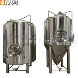 Tanque de fermentación de alcohol, fermentador de cerveza refrigerado, equipo de fermentación