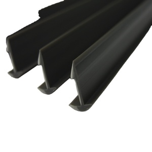 Venta caliente Flexible PVC T Perfil Black Rabble Producto con extrusión de plástico Modling para servicios de corte - Product Image 2