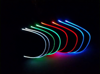 Gorra de Béisbol con Visera Curva Luminosa y Logotipo Bordado Personalizado, Gorra Trucker para Exteriores con Luces LED Multicolor, Tela Común, Unisex