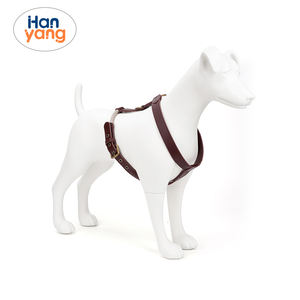 HanYang OEM tali anjing nilon kustom mudah hidup dan mati tanpa tersedak H kulit <span class=keywords><strong>Harness</strong></span> anjing berjalan tanpa tarik anjing <span class=keywords><strong>Harness</strong></span> atau anjing besar tanpa tarik - Product Image 1