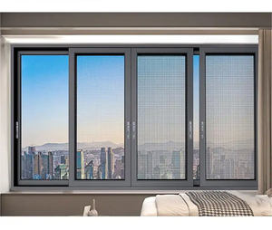 Puertas Corredizas de Aluminio Insonorizadas con Doble Acristalamiento Templado de Diseño Posmoderno para Oficinas y Salas de Reuniones, Material Plástico - Product Image 4