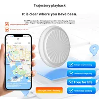 AirTag Localisateur de téléphone Android pour les personnes âgées et les animaux de compagnie Finder Tracker anti-perte 4G GPS IP67 Plastique