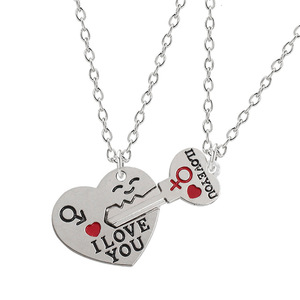 Nuovo Arrivo Unicorn Migliore Amico di Coppia Rotto Del Pendente Del Cuore Della Collana Per I Bambini - Product Image 2