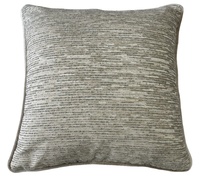 Housse de coussin décorative moderne en jacquard métallique rayé abstrait, personnalisée, de luxe, pour canapé