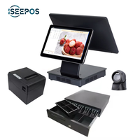 Sistema POS Táctil Intel I7 con Windows/Android, Lector de Tarjetas Magnéticas, Wi-Fi 6, Caja Registradora para Supermercados, Tiendas Minoristas y Restaurantes