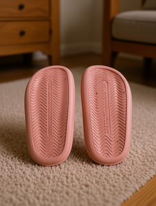 Pink Slippers PVC 20Mm Anti Slip Rubber Sole Open Toe Home Wear Made In China MD-610 - Product Image 2