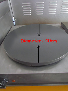 Crêpière électrique professionnelle double/simple en acier inoxydable antiadhésive Grace - Product Image 4