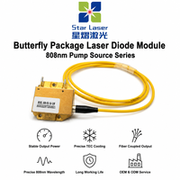 Module de diode laser à couplage par fibre 808 nm 30 W, boîtier papillon, source de pompage refroidie par TEC pour laser à fibre DPSS 1064 nm 532 nm