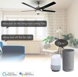 Tuya Smart Life <span class=keywords><strong>WiFi</strong></span> Interruptor de ventilador de techo inteligente Aplicación Temporizador remoto y control de velocidad Compatible con Alexa y Google Home - Product Image 2