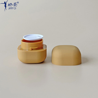Pot à baume à lèvres carré mignon de 20 g, couleur personnalisée marron, toucher doux, double paroi