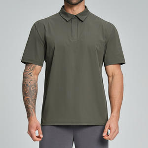 Camiseta de Golf Ecológica Reciclada para Hombre, Transpirable, de Secado Rápido, Manga Corta, Ropa Deportiva Informal, Logotipo Personalizado al por Mayor para Entrenamiento - Product Image 1