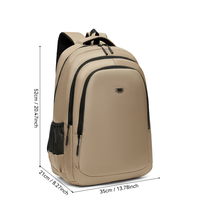 Sac à dos Oxford respirant et imperméable 20-35L pour ordinateur portable, unisexe, décontracté, cadeau, portable, résistant à l'usure, pour étudiants et professionnels