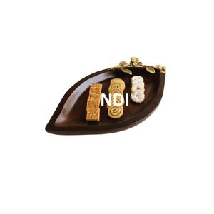 Top décoration collations pâtes ou aliments servant forme personnalisée plateau décoratif dîner ou Dessert bois plateau de service fête Ware Table - Product Image 1