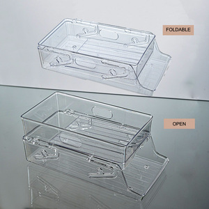 Automatic Rolling Clear Drink Holder Double-layer Plastic Beer Soda Can <strong>Storage</strong> <strong>Box</strong> Pull Can Drawer <strong>Shelving</strong> - Product Image 5