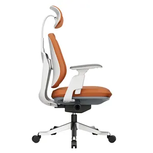 Colorful PU High Quality Ergonomic Fabric Office Chair Leather