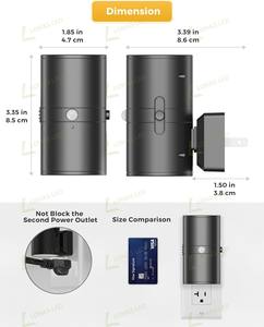 LOHAS lampu malam LED Sensor gerak, lampu malam LED lembut putih Modern colokan dinding lampu malam diaktifkan untuk lorong kamar mandi - Product Image 6