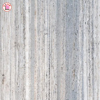Dalle de quartzite gris naturel poli et affiné sur mesure pour la rénovation de salles de bain résidentielles