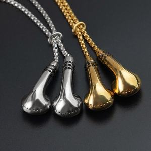 New Arrivals Stainless Steel Headset Design Charm Earphone Pendant Necklace Earplug Gold Steel Color - Product Image 2