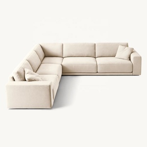 Usine haut de gamme personnalisé en forme de L combinaison tissu canapé moderne Simple confortable meubles canapés modulaires - Product Image 2