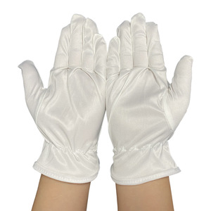 Gants de salle blanche en microfibre, non pelucheux, adaptés aux occasions formelles, aux expositions de bijoux et aux ateliers ; propres - Product Image 2