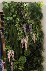 Decorazione Verticale con Piante Artificiali Verdi, Produttori di Pareti Verdi, Giardino Verticale - Product Image 5