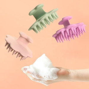 2024 Mới Tùy Chỉnh Silicone Tóc Da Đầu Massage Đầu Bàn Chải Chống Ngứa Tóc Da Đầu Massager Dầu Gội Đầu Bàn Chải - Product Image 1