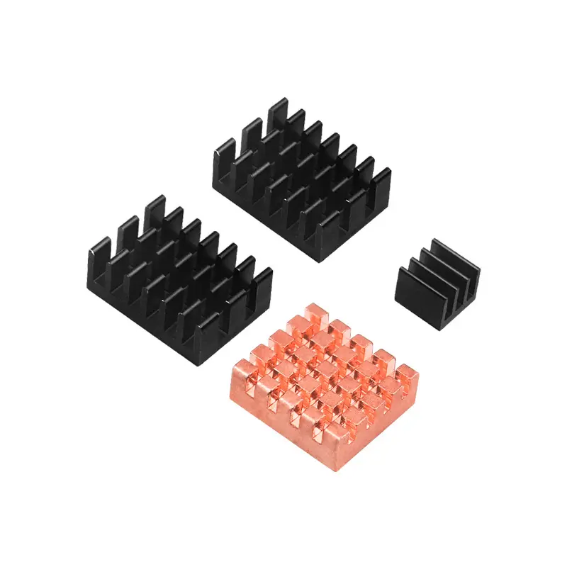 Per Raspberry Pi 5 rame dissipatore di calore fai da te Kit con nastro adesivo raffreddamento refrigeratore per Raspberry Pi 5B dissipatore di calore in alluminio