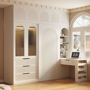 <span class=keywords><strong>Design</strong></span> moderno e minimalista in legno personalizzato doppio <span class=keywords><strong>armadio</strong></span> eco-friendly per camera da letto - Product Image 3