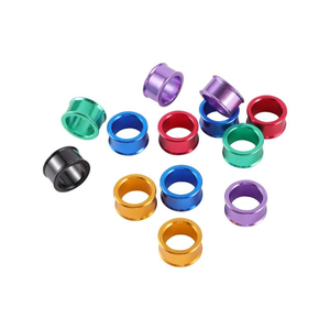 Bagues de patte en aluminium pour oiseaux de compagnie, hauteur 6 mm, diamètre 10 mm, pour l'entraînement des pigeons et les courses de pigeons - Product Image 4