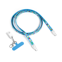 Cable de Carga USB-C con Correa para el Cuello de 1.35m, Regalos Empresariales Populares, Cable de Carga Rápida con Logotipo Personalizado