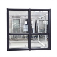 Fenêtre fixe moderne en aluminium NFRC à rupture de pont thermique, insonorisée, isolante thermiquement, double vitrage trempé, avec garantie de 5 ans
