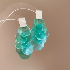 Pendientes artesanales naturales <span class=keywords><strong>de</strong></span> moda para mujer, discos <span class=keywords><strong>de</strong></span> concha <span class=keywords><strong>de</strong></span> Capiz, racimo <span class=keywords><strong>de</strong></span> <span class=keywords><strong>uva</strong></span>, gancho <span class=keywords><strong>de</strong></span> borla colgante, encanto <span class=keywords><strong>de</strong></span> concha marina, joyería <span class=keywords><strong>de</strong></span> perlas para madre - Product Image 2