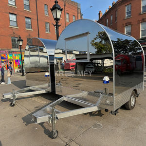 Remorque de cuisine à faible entretien, chariot mobile en acier inoxydable pour hot-dogs et glaces - Product Image 2