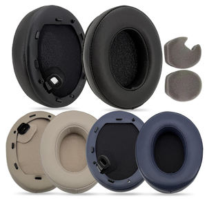 Almohadillas de repuesto de cuero de piel de cordero a precio de fábrica, almohadillas para <span class=keywords><strong>SONY</strong></span>, auriculares, auriculares, espuma con cancelación de ruido - Product Image 1