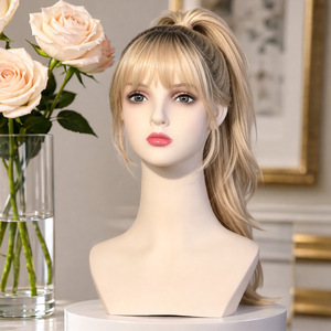 Tête de Mannequin Réaliste en PVC pour Femme, Style Japonais et Coréen, pour Maquillage, Photographie, Accessoires, Coiffes, Chapeaux et Perruques - Product Image 1