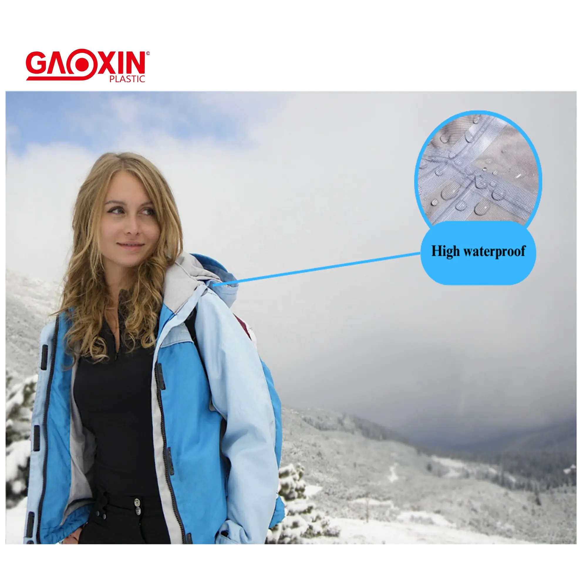 Gaoxin preço preferencial de três camadas fitas de tecido para 3 dobras laminados jaquetas